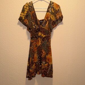 Angie Vibrant Paisley Mini Dress